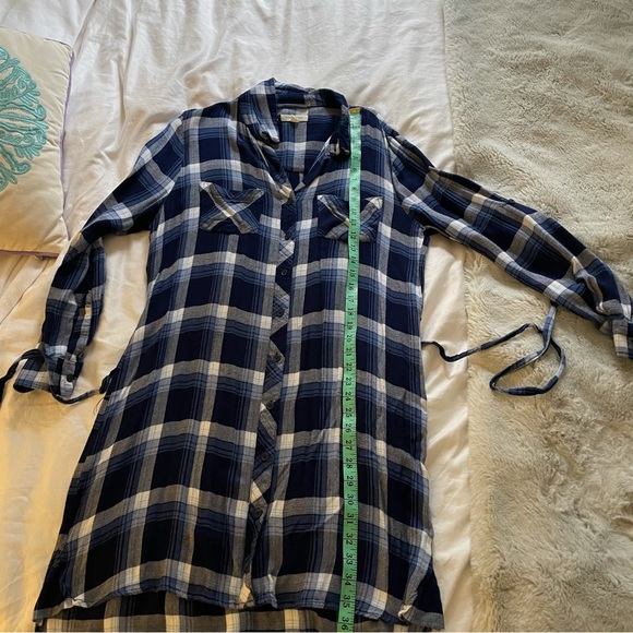 Beachlunchlounge Plaid Flannel Shirt Dress - Picture 8 of 10
